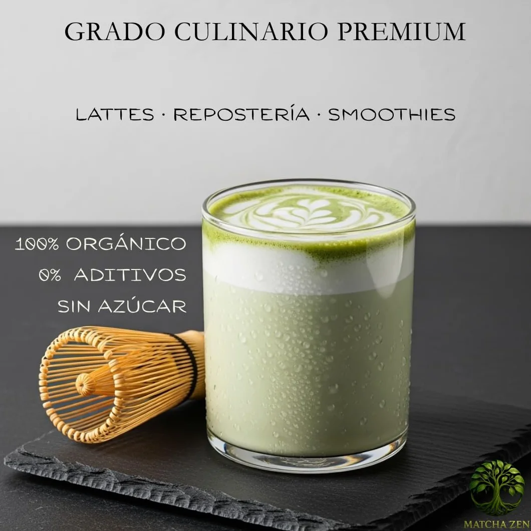 MATCHA ZEN - Organiczna matcha w proszku BIO, premium (klasa kulinarna), zielona herbata matcha do latte, smoothie i wypieków