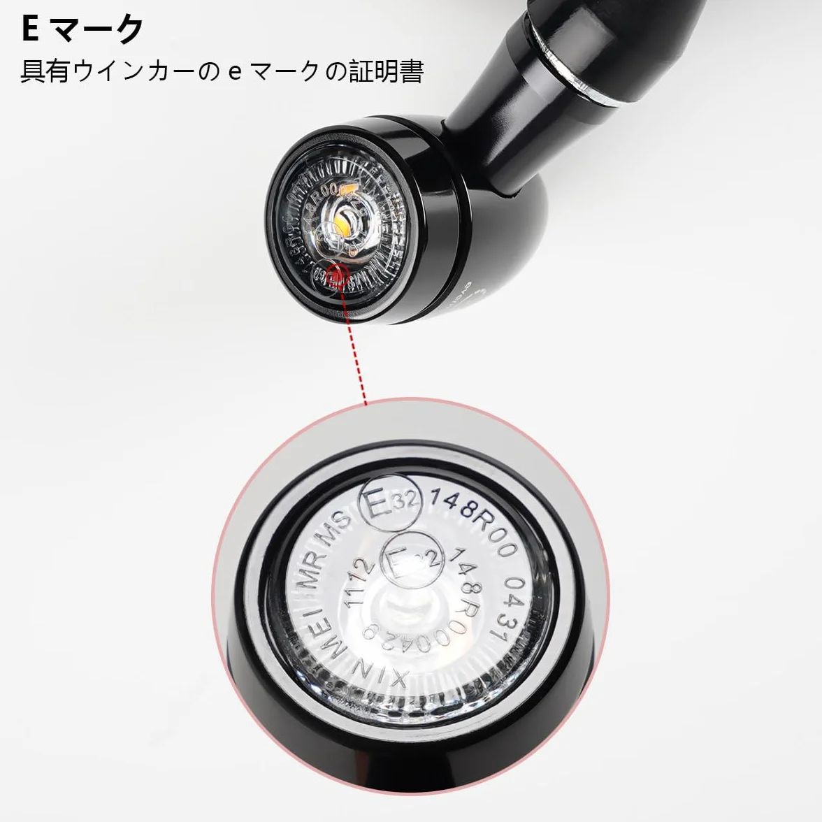 evermotor Mini kierunkowskazy LED motocyklowe uniwersalne CNC 12V 2 szt., aluminiowa obudowa typu Bullet z piękną obróbką powierzchni, wodoodporność IP67, oznaczenie E32 E-mark, żółty i czerwony