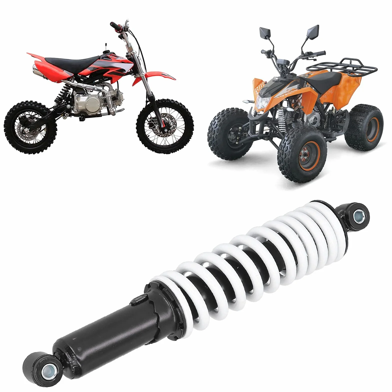 Amortyzator, regulowany zamiennik amortyzatora samochodowego, 350 mm, amortyzator motocyklowy, regulowany amortyzator, zamiennik do ATV, gokartów, quadów, motocykli, motocykli
