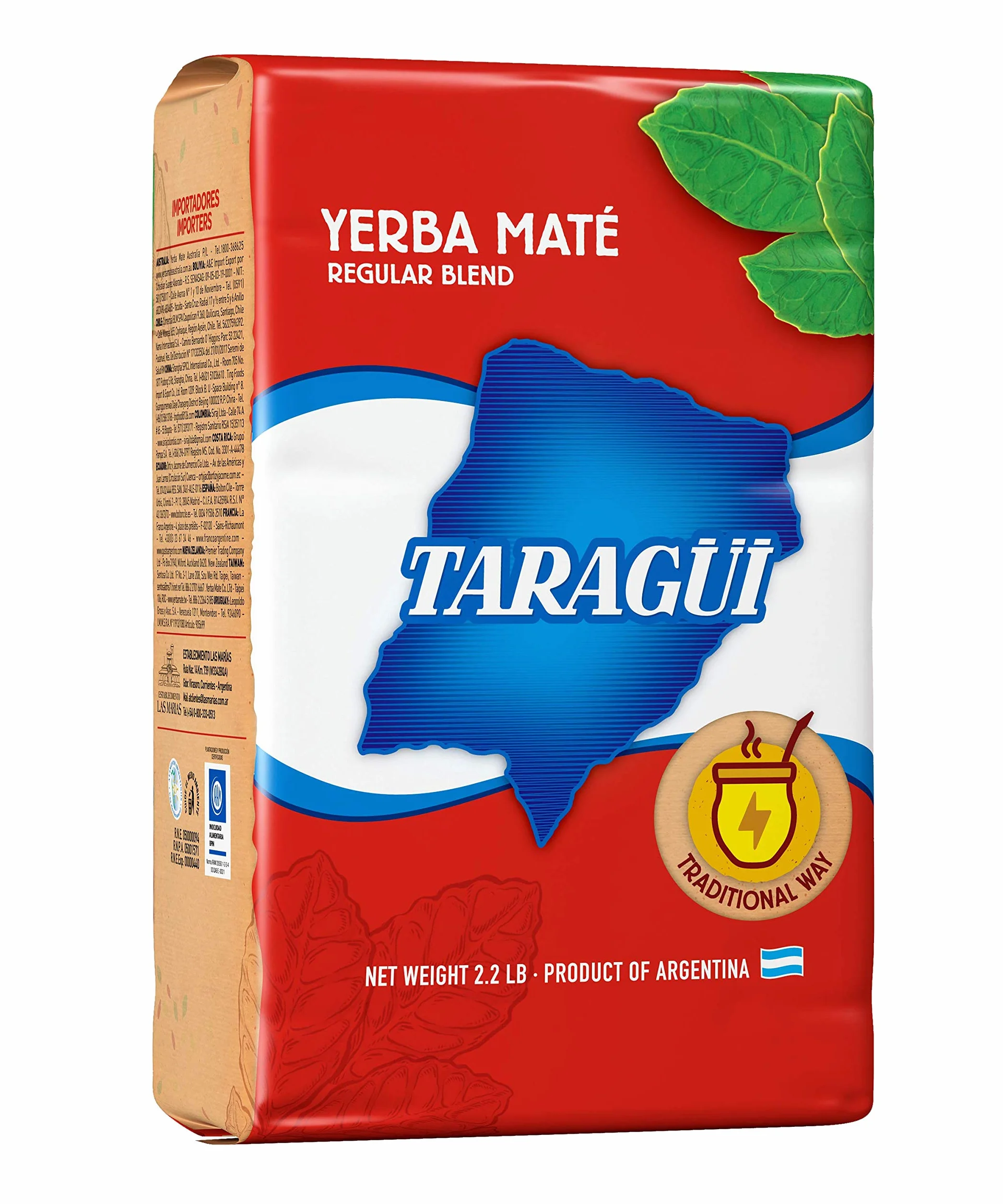 Yerba Mate (Matt Grass) z Palo Taragüi Oryginał 1 kg. Napój energetyczny z doskonałymi właściwościami żywieniowymi. 1 Kilo pakiet.