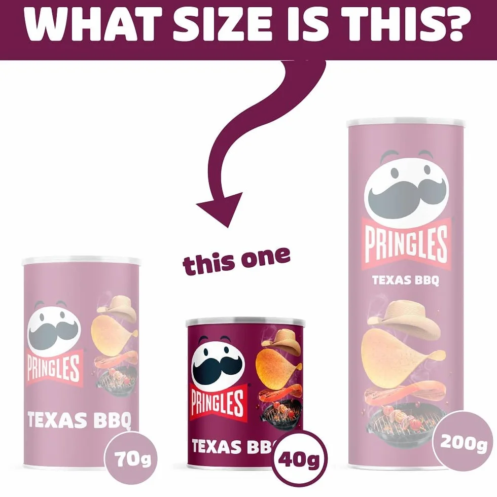 Pringles Texas BBQ Chipsy ziemniaczane 40 g opakowanie 12 sztuk