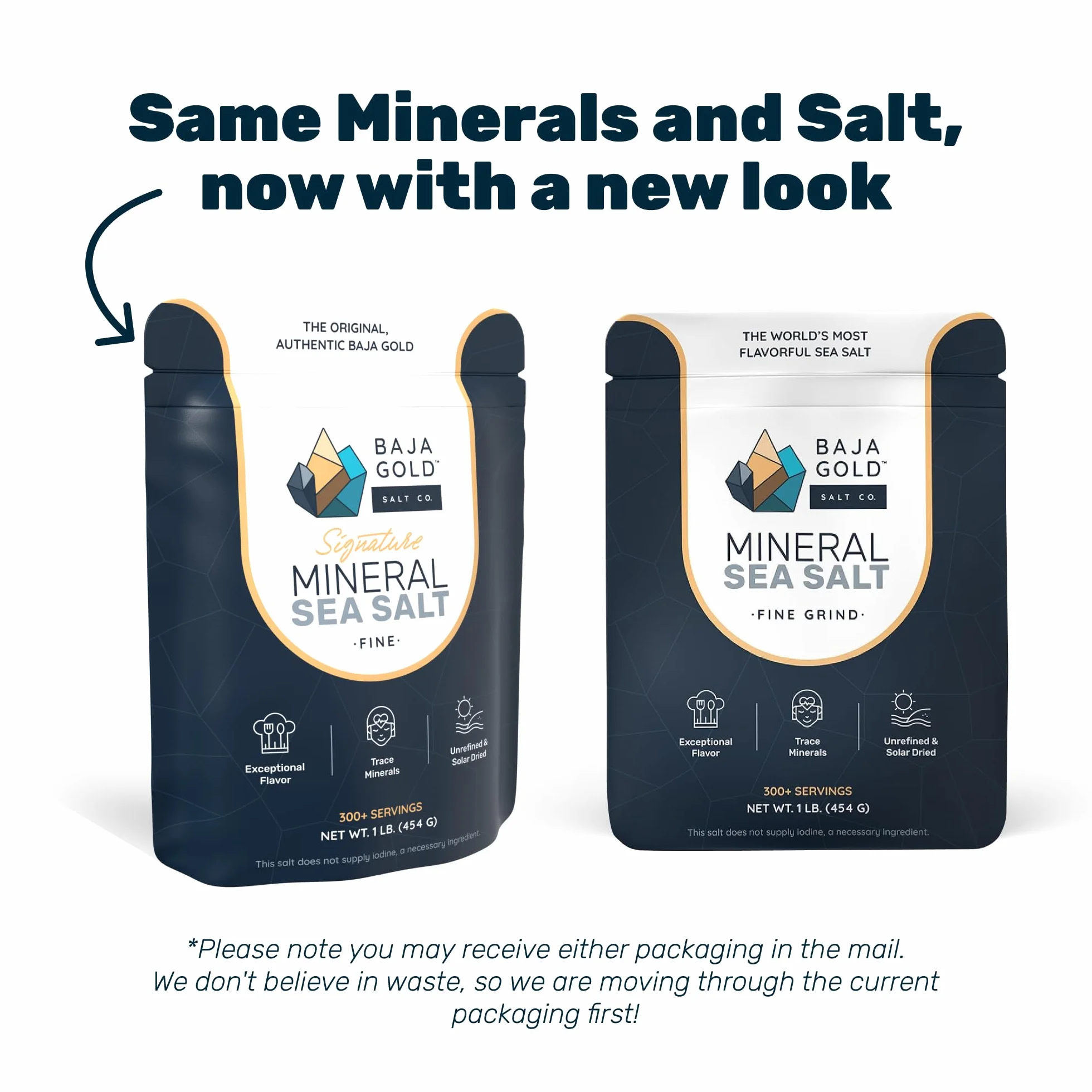 Baja Gold Sól Morska Mineralna – Drobno mielona – Nierafinowana, bogata w minerały i niskosodowa – 100% naturalna, bez dodatków – Doskonała do przyprawiania, gotowania i pieczenia – 454 g