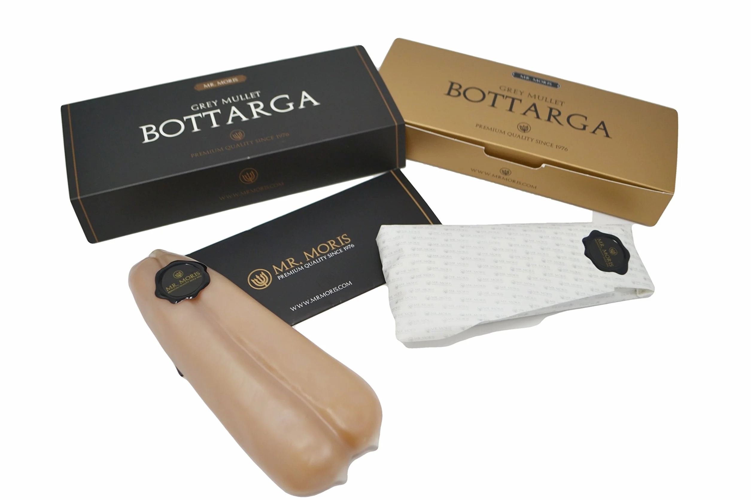Mr Moris Bottarga Premium Kosher z woskiem morskie około średni 125 g