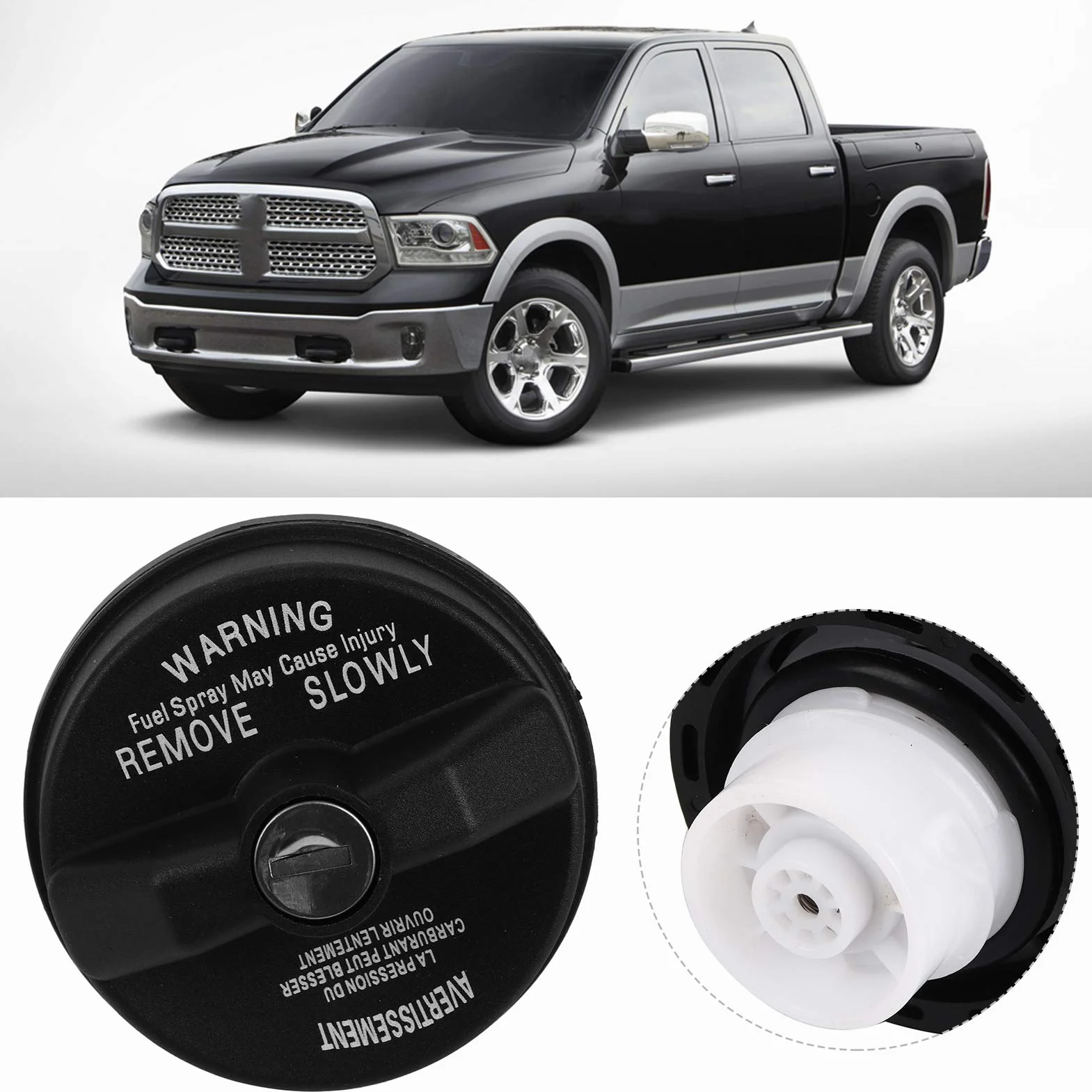Korek wlewu paliwa, pokrywa zbiornika paliwa Zbiornik paliwa, korek wlewu zbiornika paliwa pasuje do DODGE DURANGO 2004-2013 pasuje do DODGE RAM 1500 2002-2013
