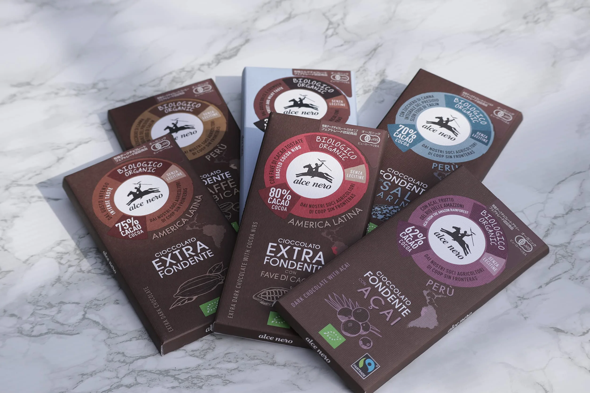 Czekolada gorzka z kawałkami kakao FAIR TRADE BIO 100 g - ALCE NERO