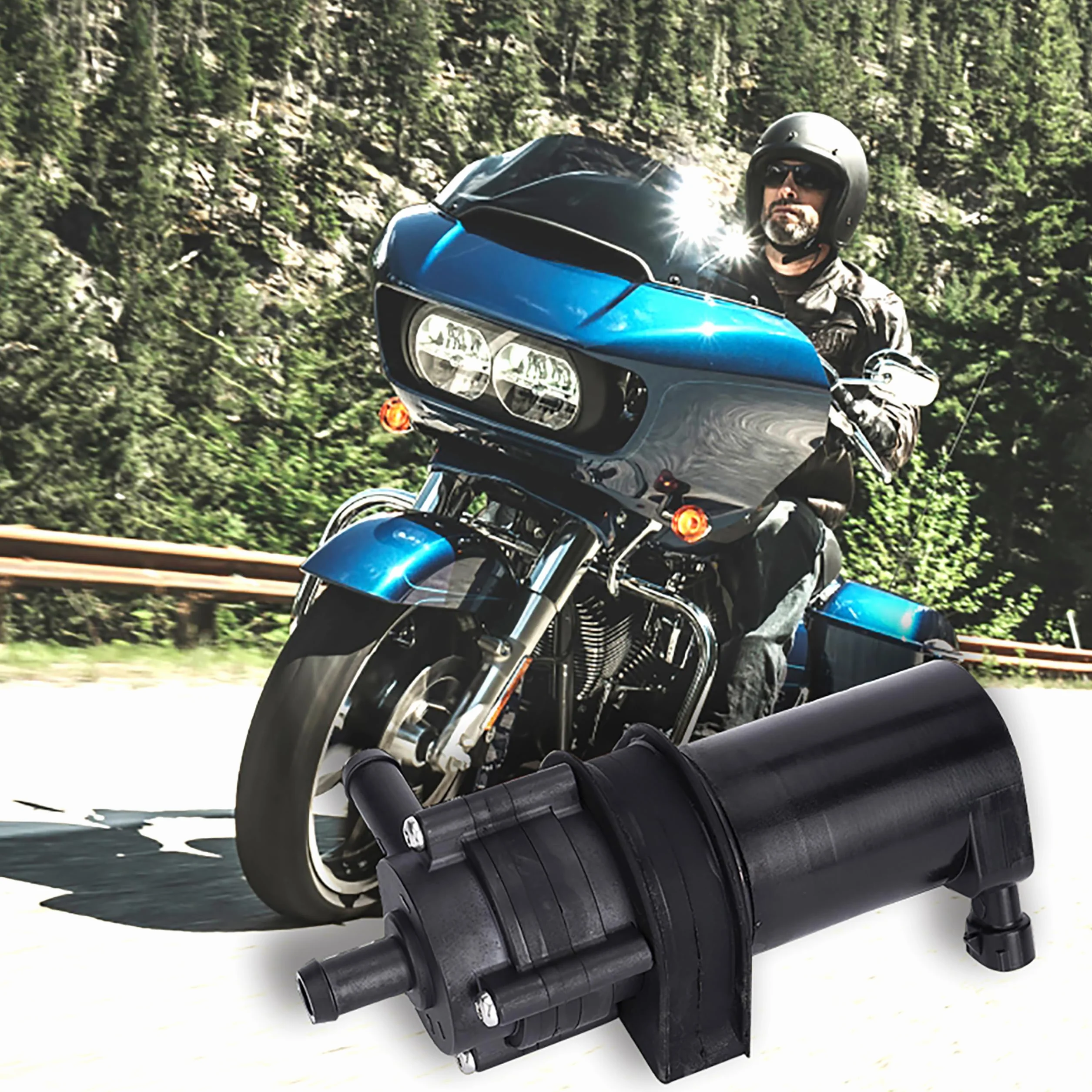 Panical automatyczny cykl rozpraszania ciepła chłodzącej chłodnicę pompy wodnej For Harley-Davidson Street Road Gilde 2014-2016 PA66