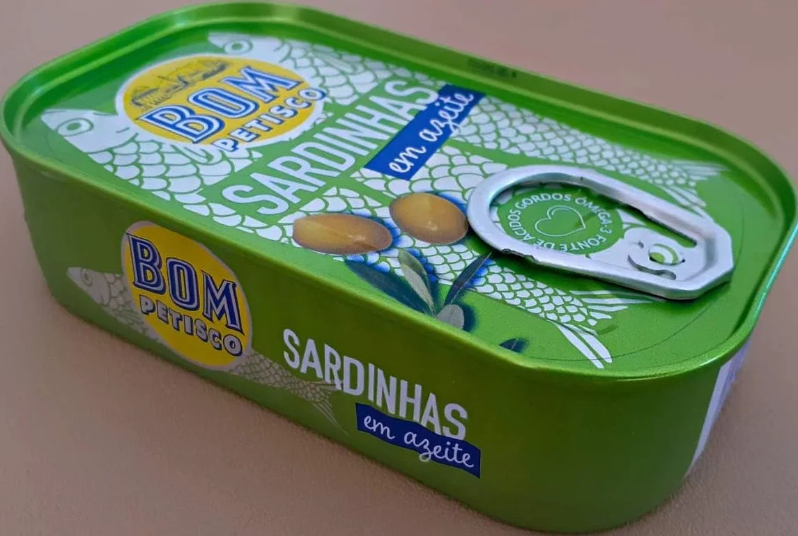 Bom Petisco Sardynki w oliwie z oliwek 120 g - jakość premium z Portugalii - bogate w kwasy omega-3
