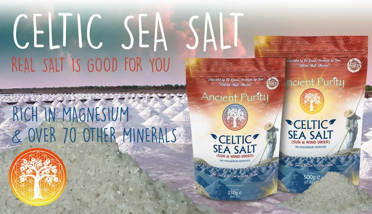 Celtic Sea Salt Heart Health, prawdziwa szara sól (nie wypłukuje magnezu)