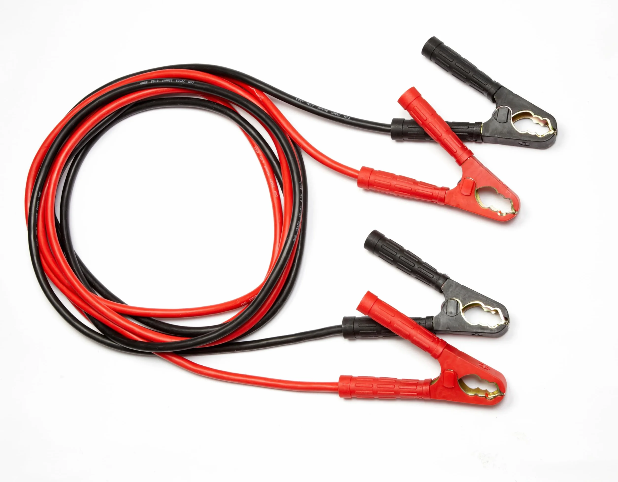 OSRAM PROFESSIONAL STARTER CABLE 900A, kabel rozruchowy do silników benzynowych i wysokoprężnych, 12/24V, OSC350, kabel rozruchowy do silników ≤7,0L, czysta wielodrutowa linka miedziana, 4,5m