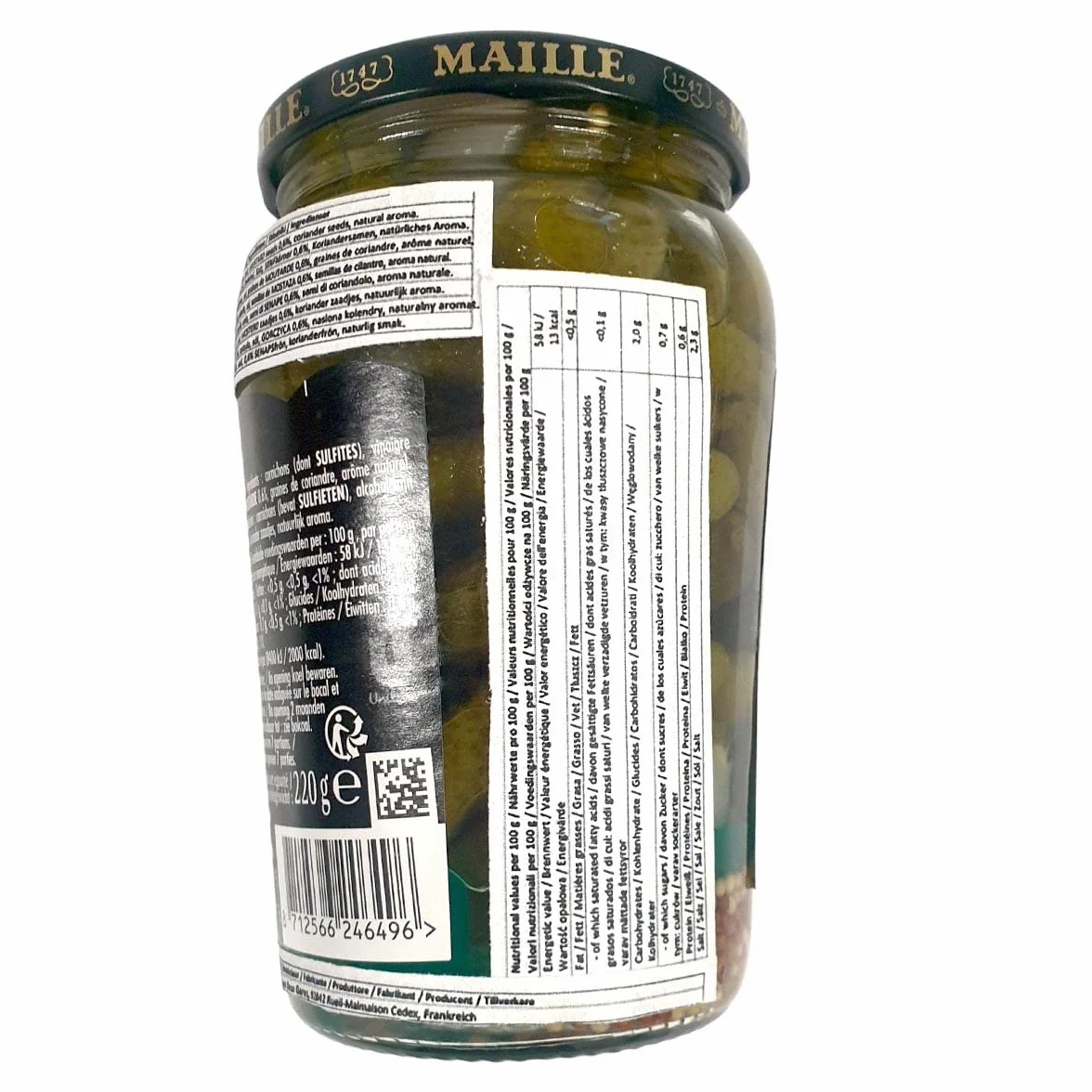 Maille Mini ogórki Cornichons ekstra drobne, 400 g