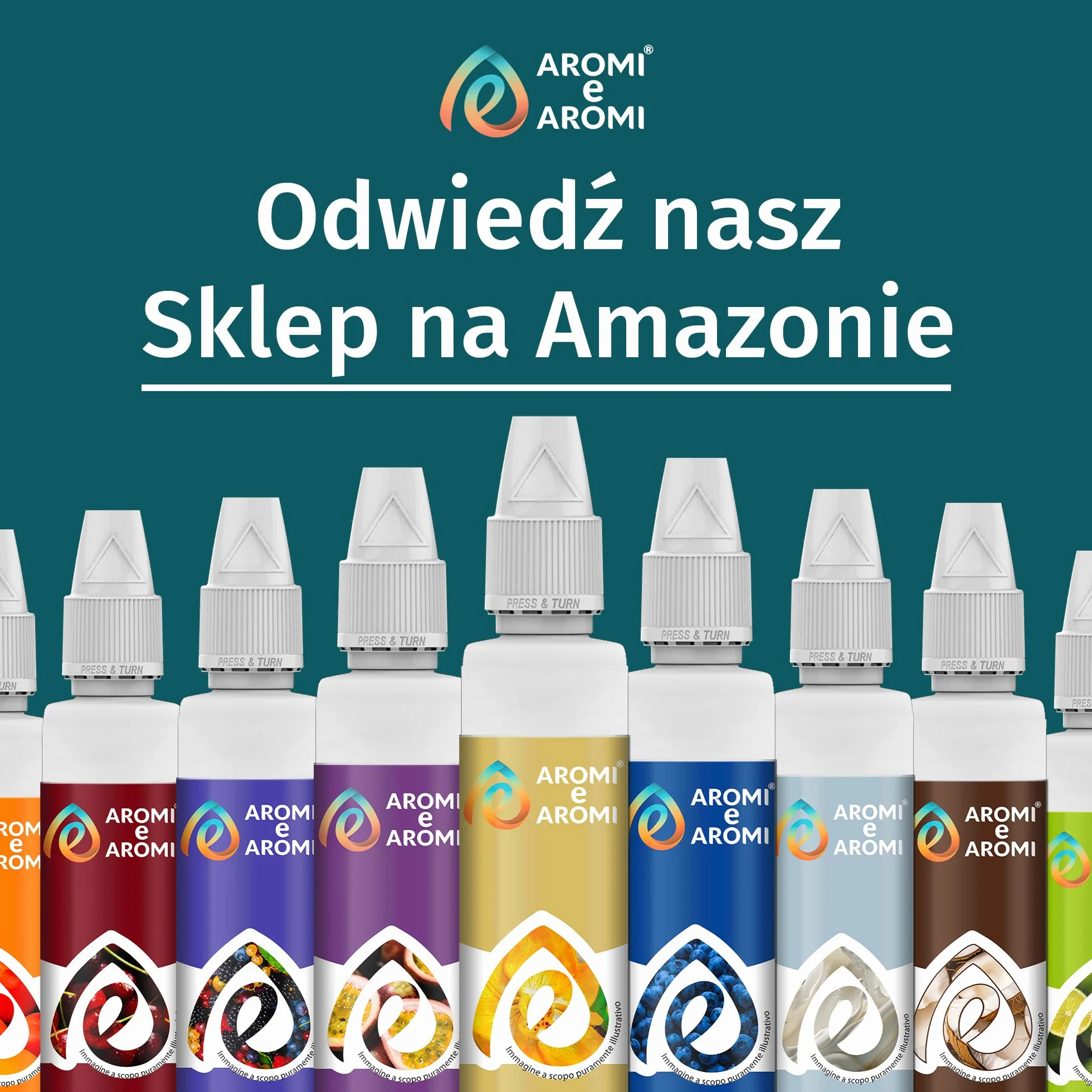 AROMI E AROMI | Aromat Miętowy 50 g – Krople Aromatyzujące do żywności do Pieczenia, Ciast, Napojów i Lodów | Produkt Wegański i Bez Kalorii | Wyprodukowano we Włoszech