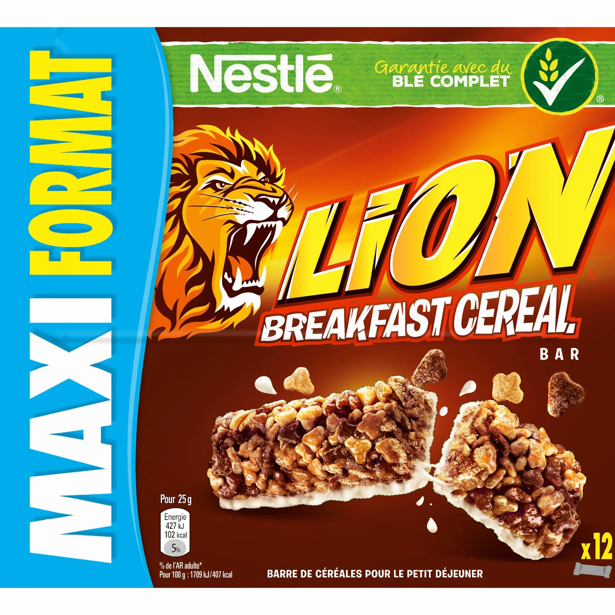 Nestlé Lion Batoniki zbożowe 12 barów po 25g 300g
