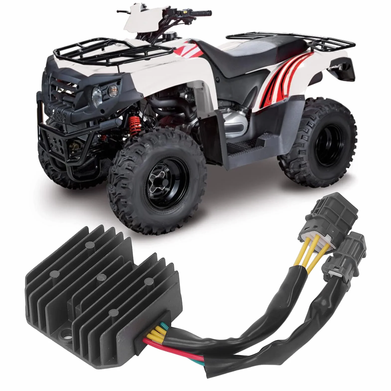 Regulator Napięcia, 12V Regulator Napięcia Motocykla ze Stopu Aluminium Wysokiej Wydajności Zamiennik dla Aeon CROSSLAND 350