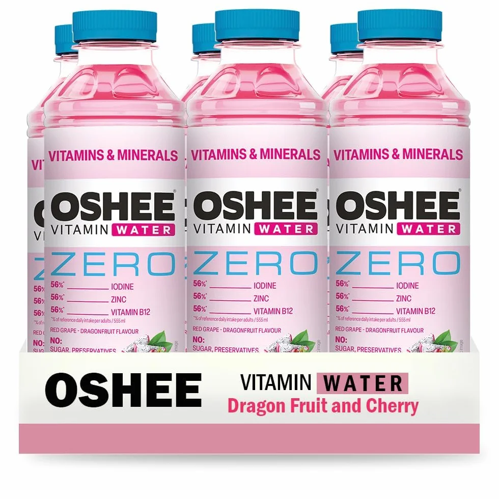 Oshee Vitamin Water ZERO Vitamins & Minerals Flavour 555ml Pack of 6