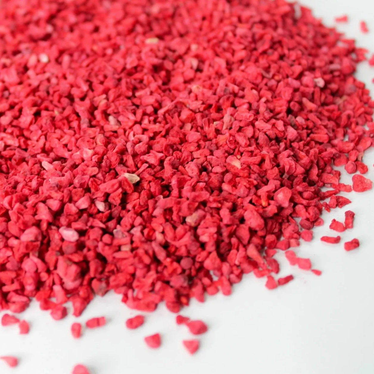 Liofilizowane Maliny Kawałki, Grys 100g - Suszone Owoce Liofilizowane - Maliny Suszone w Kawałkach - Liofilizowane Owoce do Wypieków, Dekoracji Ciast, Deserów - 100% Naturalne, Bez Dodatku Cukru