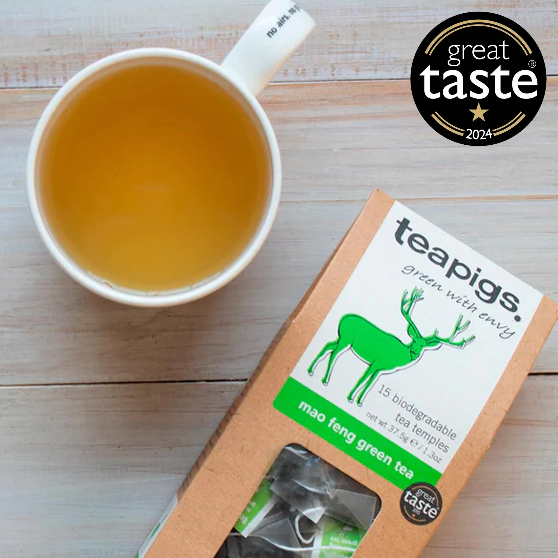Teapigs Mao Feng Zielona Herbata w Torebkach 50 sztuk Całe Liście