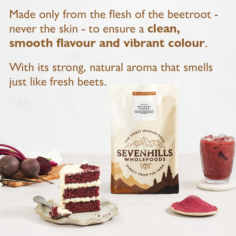 Sevenhills Wholefoods Organiczny Surowych Buraków W Proszku 500g