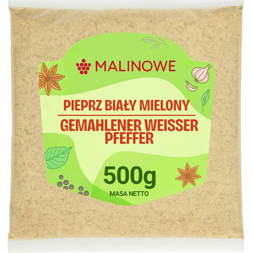 Pieprz biały mielony 500g aromatyczny