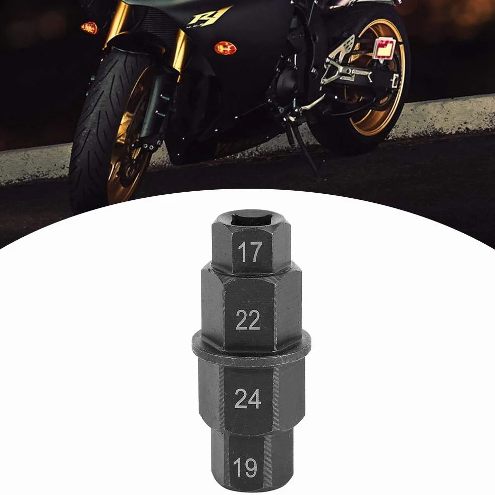Narzędzie do wału sześciokątnego do motocykli - klucz do wrzeciona koła | Klucz do demontażu osi koła Narzędzie do wkrętów z gniazdem sześciokątnym Przednie koło Oś D Adapter wtyczki osi