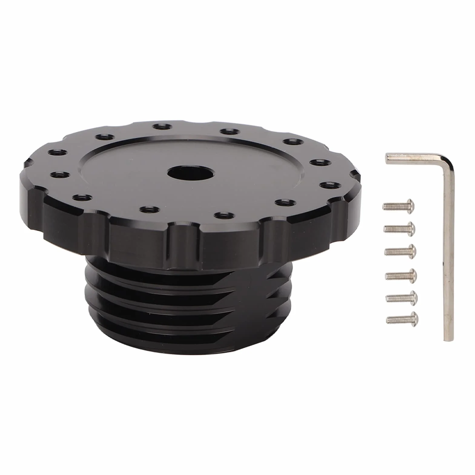 Płyta Adaptera Kierownicy, Aluminiowa Kierownica do Gier Wyścigowych, Profesjonalny Adapter do Thrustmaster T300 T500 TS PC TS XW (Czarny)