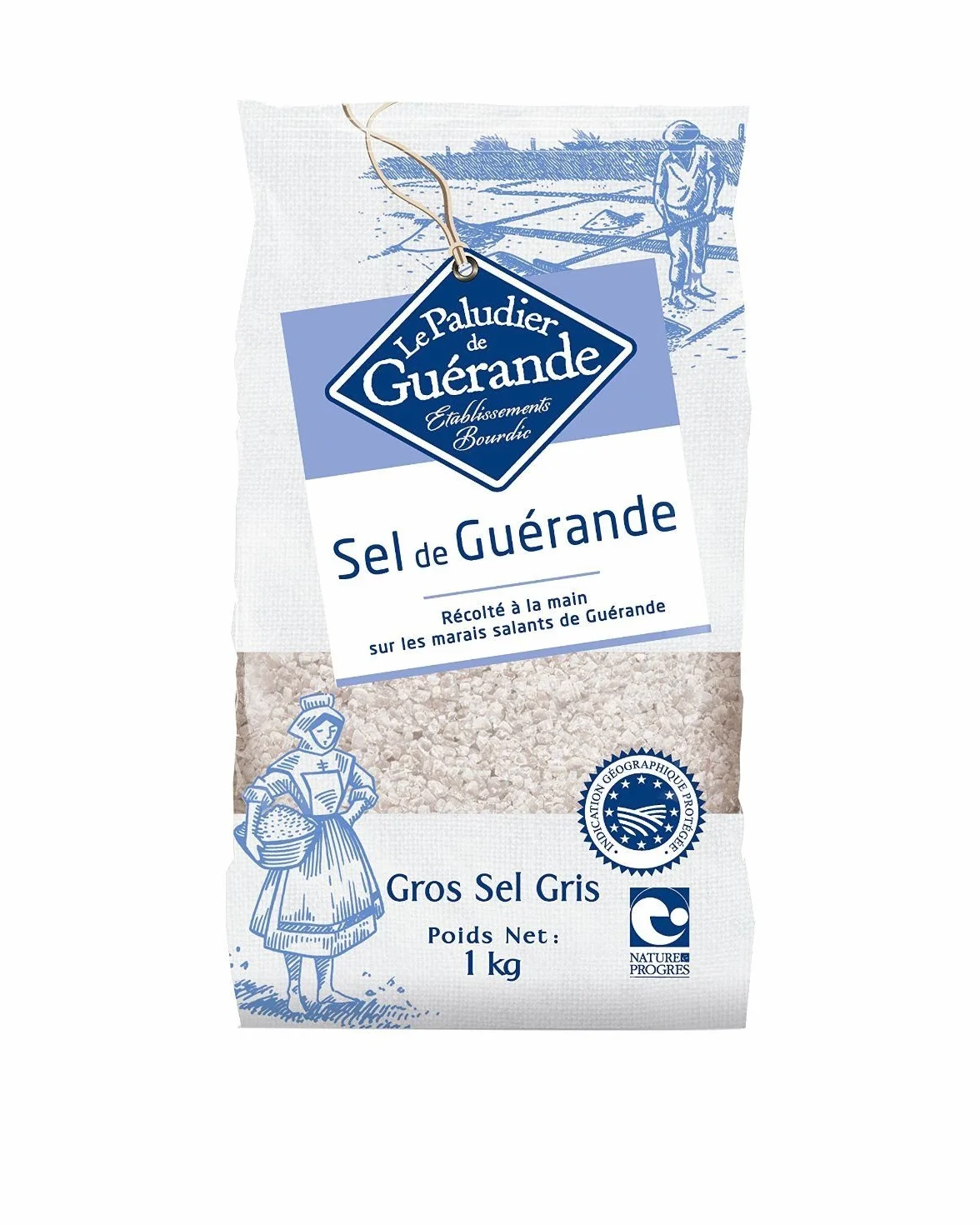 Le Paludier Celtycka sól morska gruboziarnista 1000 g opakowanie 2 szt