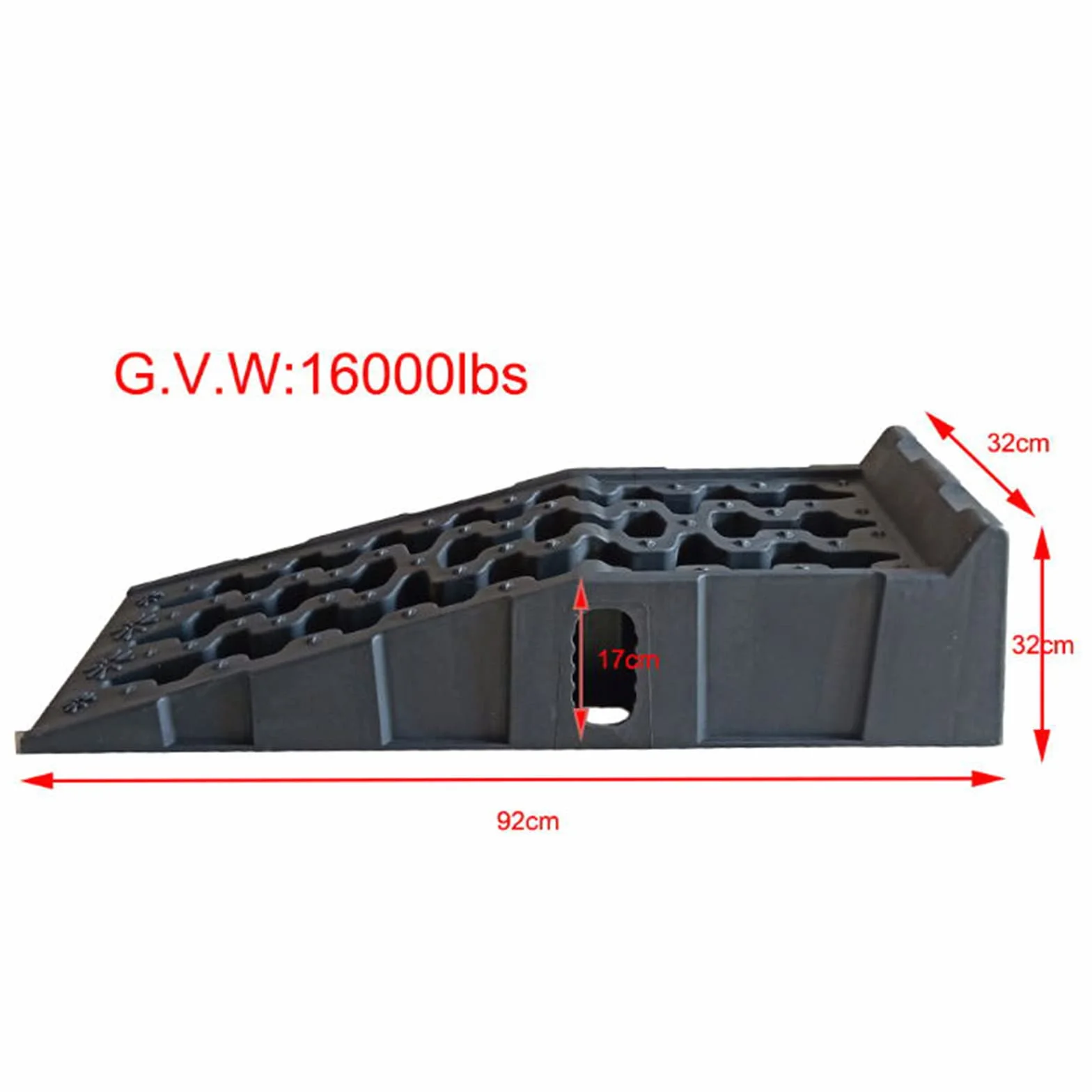 Rampa najazdowa 16000 lbs antypoślizgowa PP 90,8 x 30,8 x 22 cm