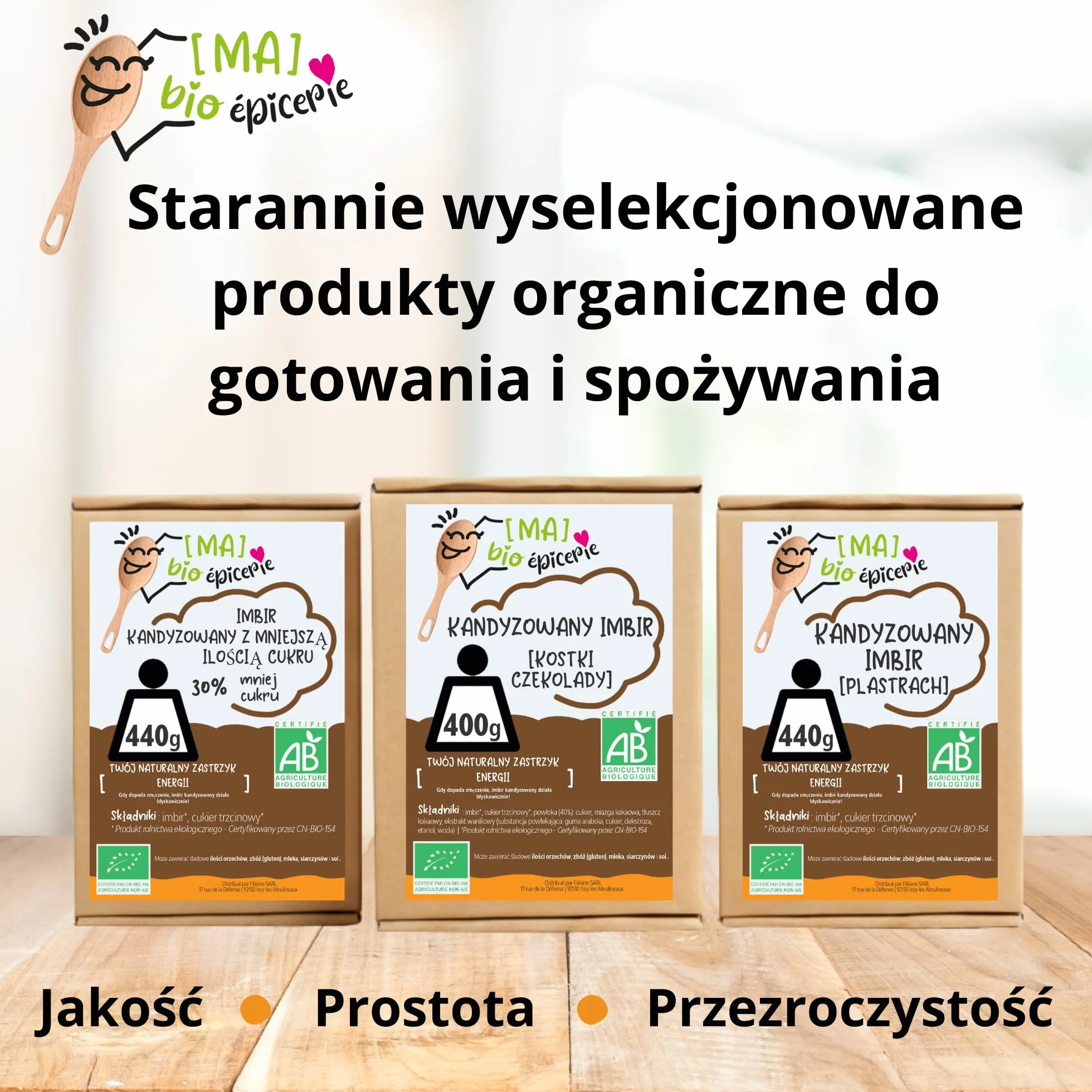 [MA] bio-épicerie | Ekologiczny kandyzowany imbir w kostkach bio| 940G | Pakowany luzem | Certyfikat bio | Owoce kandyzowane najwyższej jakości | Bez środka konserwującego