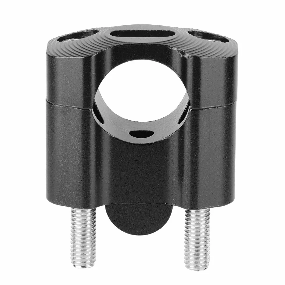 Zaciski do Mocowania na kierownicę Motocykla 22mm 28mm 1/8 Cala 7/8 Cala Adapter Podwyższający CNC Aluminium Czarny