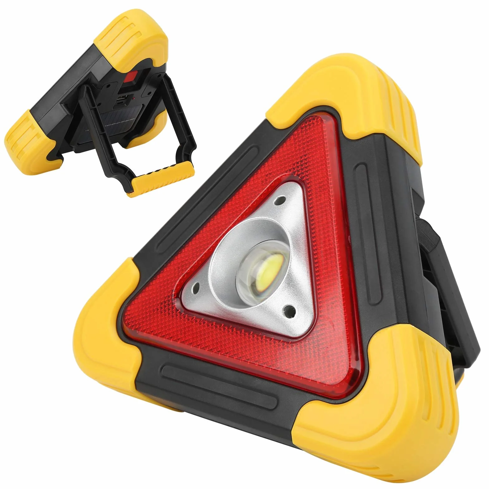 Trójkątna lampa ostrzegawcza samochodu Awaryjne, wielofunkcyjne światło robocze, migający znak ostrzegawczy w przypadku awarii pojazdu