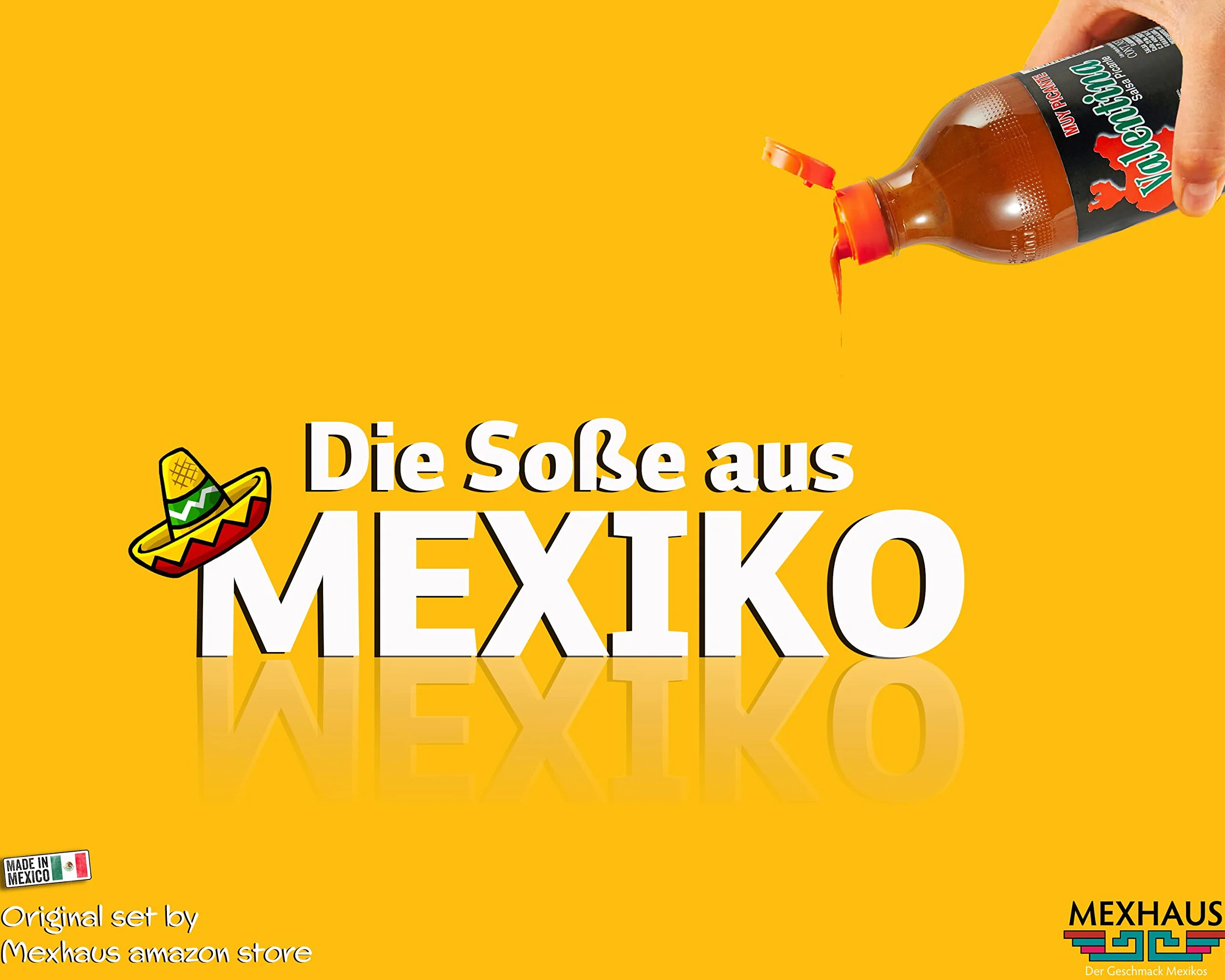 Mexhaus Viva México Collection Valentina ostry sos Mexican Hot Spicy 1 l bezglutenowy
