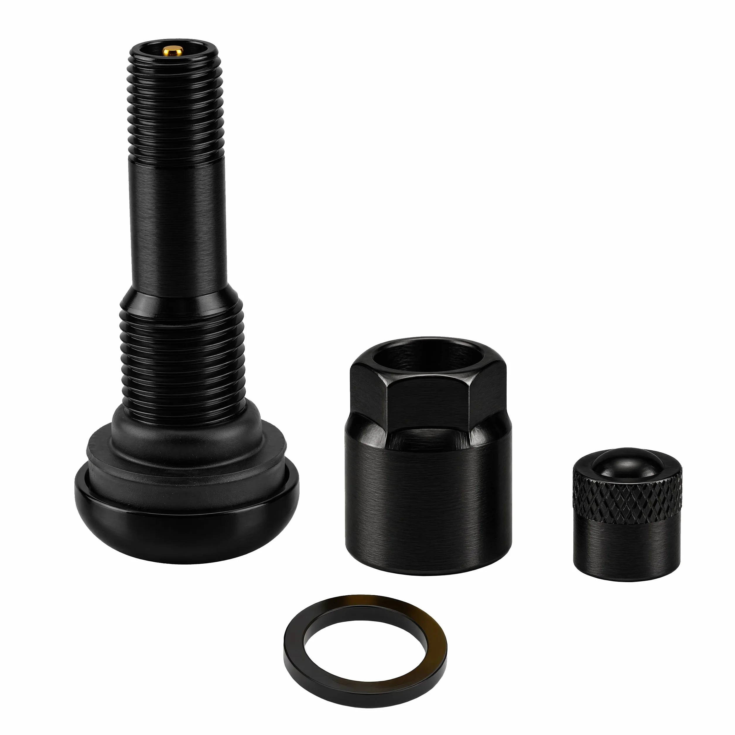 Carbonado Zawory do felg X1 Series Black Edition aluminiowe MS525 4 szt.