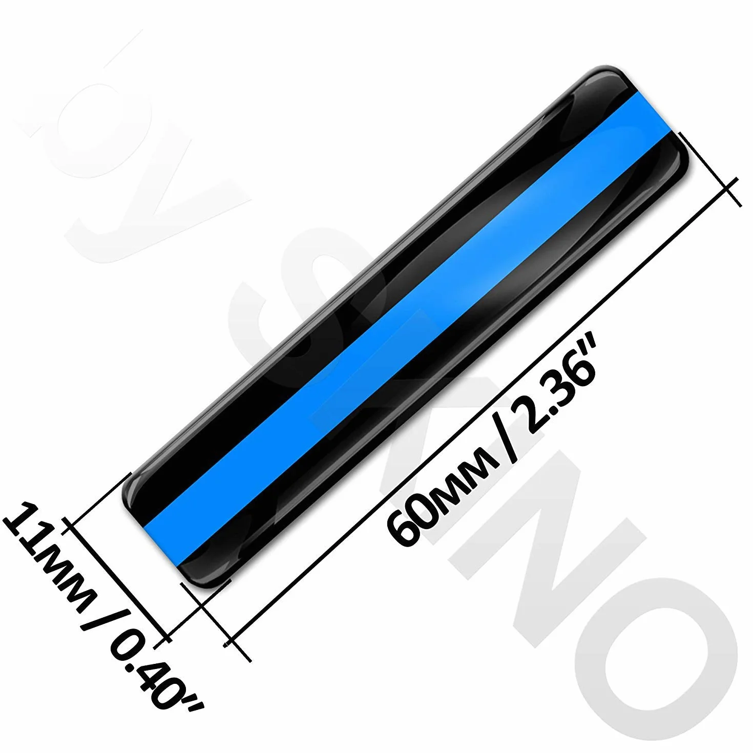 Biomar Labs® 4 x naklejka 3D żel silikon naklejki UK USA policja cienka niebieska linia flaga policyjna flaga Thin Blue Line flaga policyjna flaga flaga samochodowa F 35