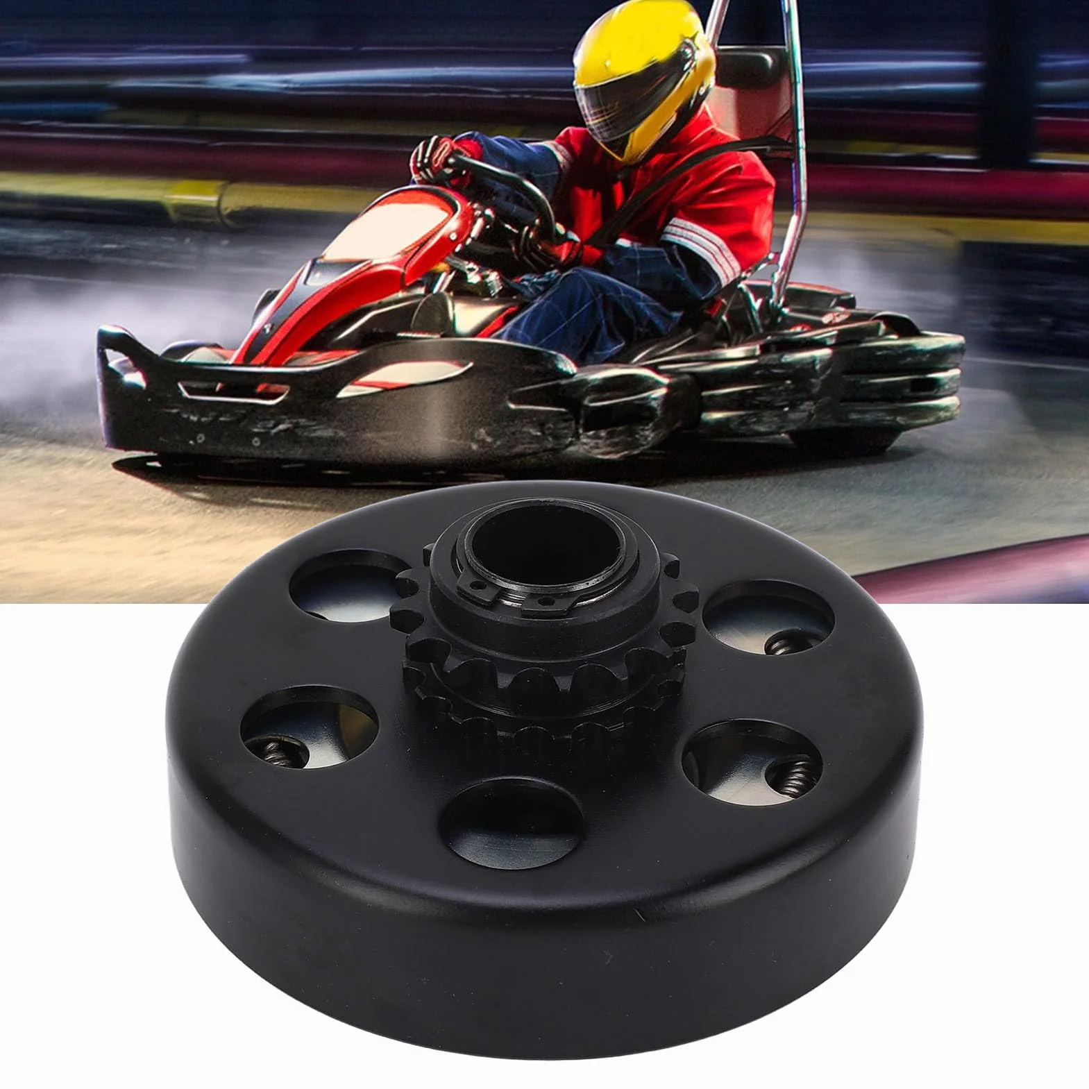 Sprzęgło odśrodkowe Go Kart, sprzęgło odśrodkowe 20 mm, 16 zębów, 16T sprzęgło robocze do łańcucha 219, 6,5 KM, mini rowery do gokartów