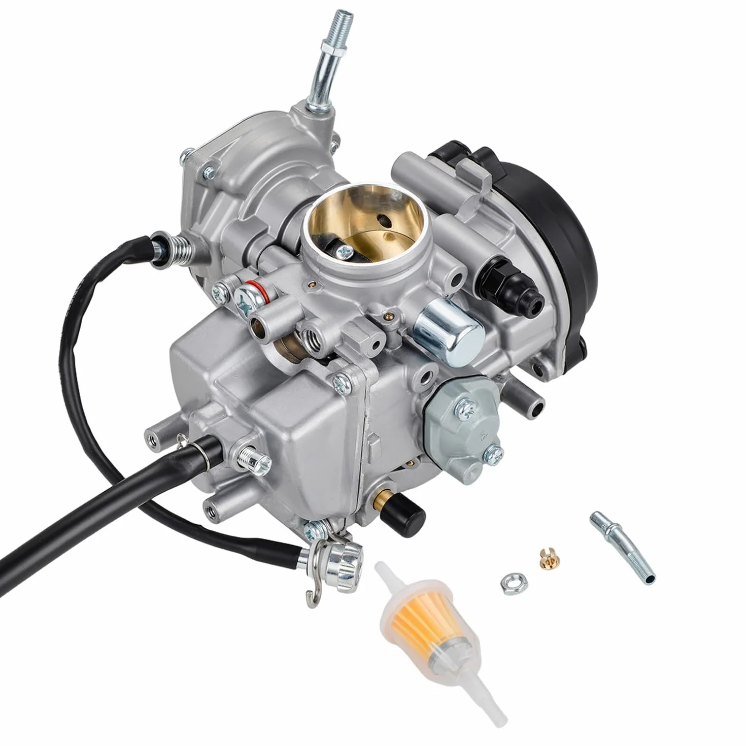 JFG RACING Gaźnik 33 mm, gaźnik do ATV Bruin350 04-06 Big Bear400 00-06 Grizzly350 07-11 Grizzly450 07-12 Kodiak400 00-06 Bruin Big Bear Wolverine Kodiak Grizzly