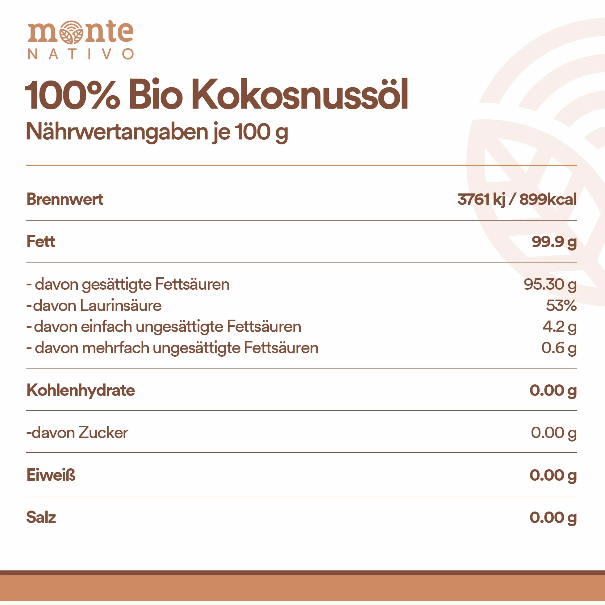 Olej kokosowy Bio Monte Nativo 200 ml czysty tłuszcz kokosowy ekologiczny tłoczony na zimno do gotowania