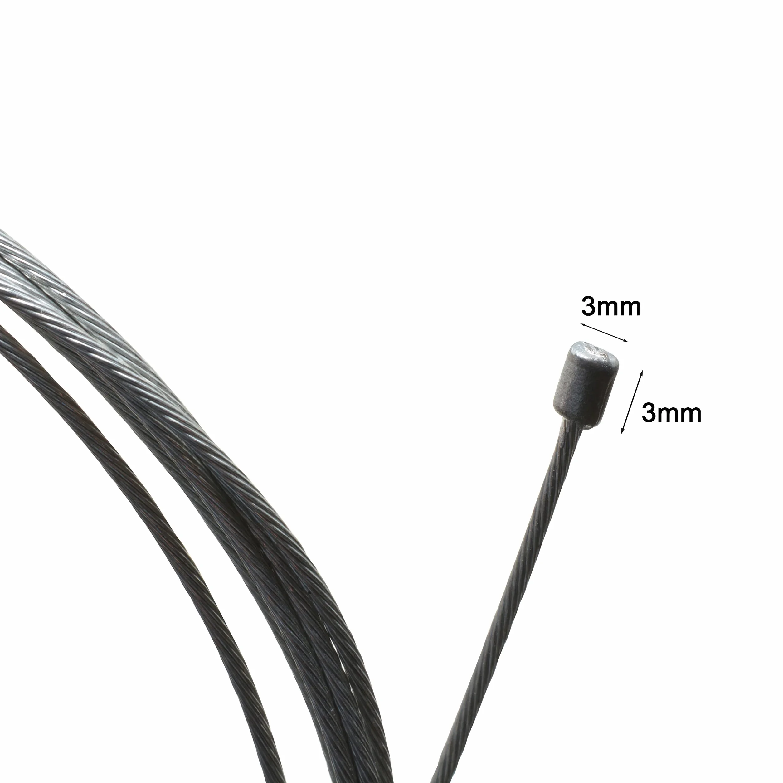 Easyboost Linka gazu 2,50 metra Ø1,2mm uniwersalny z końcówka linki dla motocykl skutera 50cc Bw's Vespa Kymco AM6 Derbi GY6
