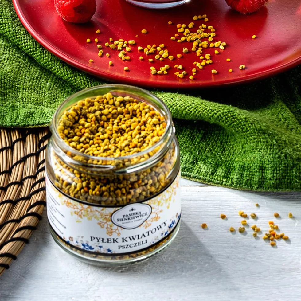 Pyłek Kwiatowy Pszczeli 125g Naturalny Suplement Witaminy Minerały Polska Pasieka Warmia