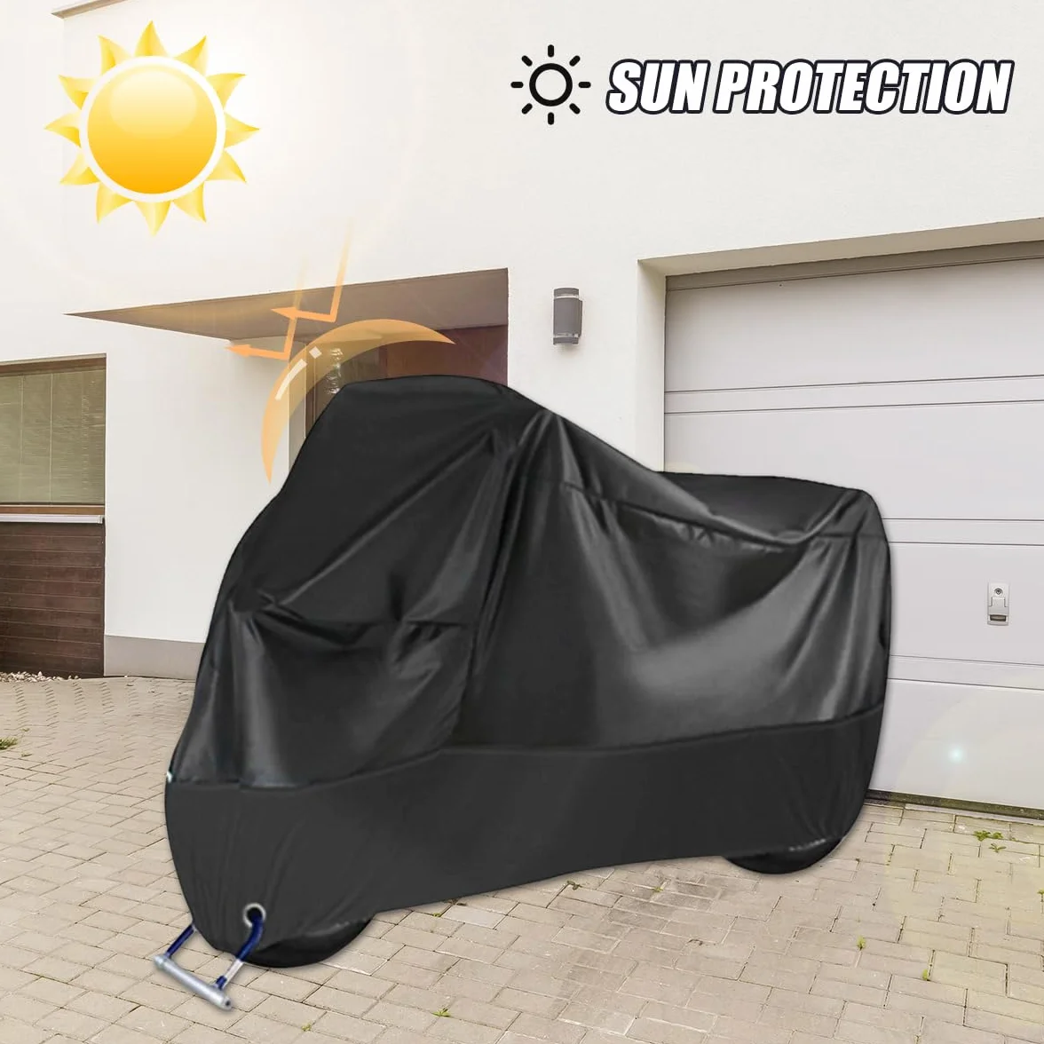 Pokrowiec ochronny na motocykl wodoodporny 210D Oxford 245x105x