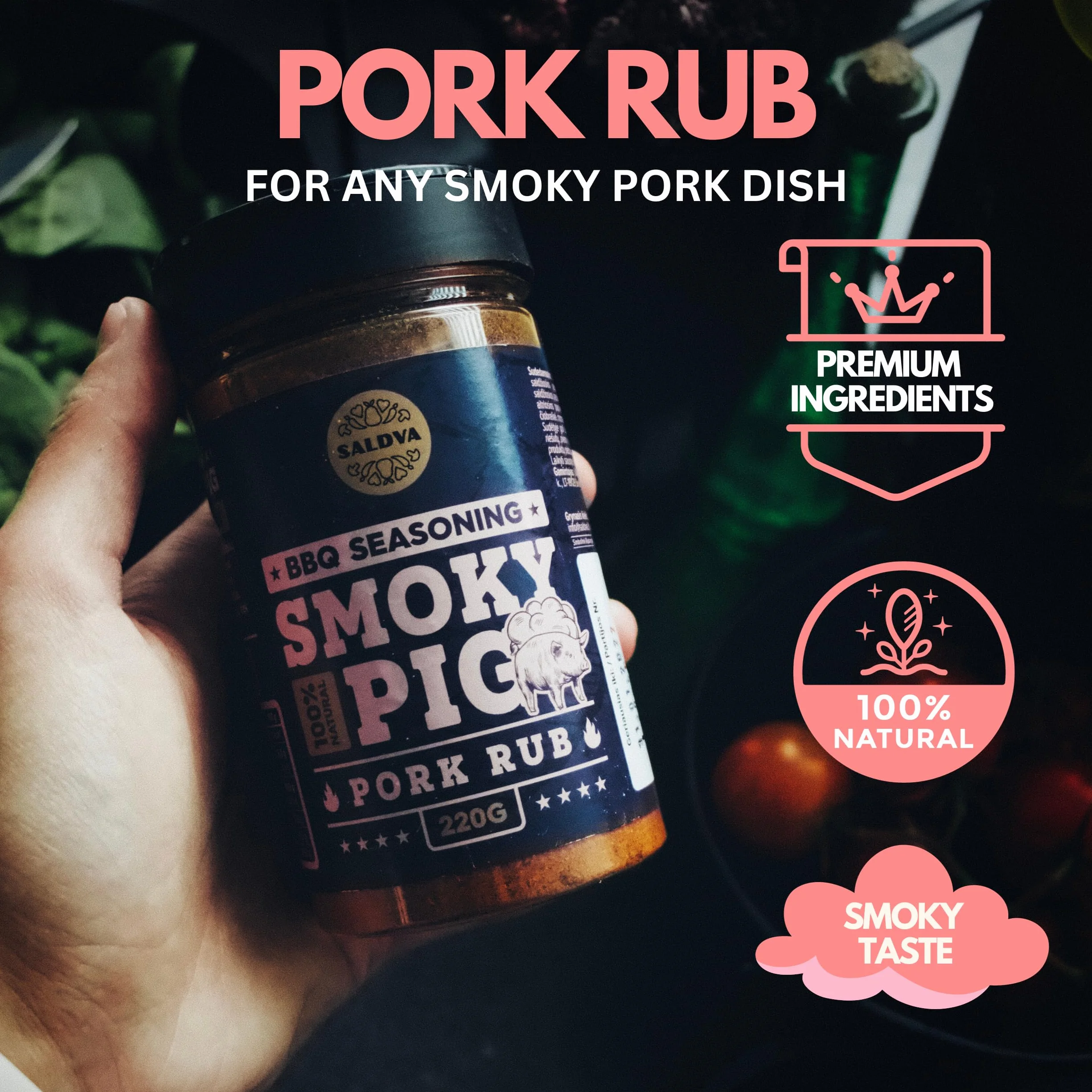 Zestaw przypraw do grilla Święta Krowa żeberko Adama skrzydła anioła świnka Ultimate Rub & Veggie War 6 sztuk naturalny