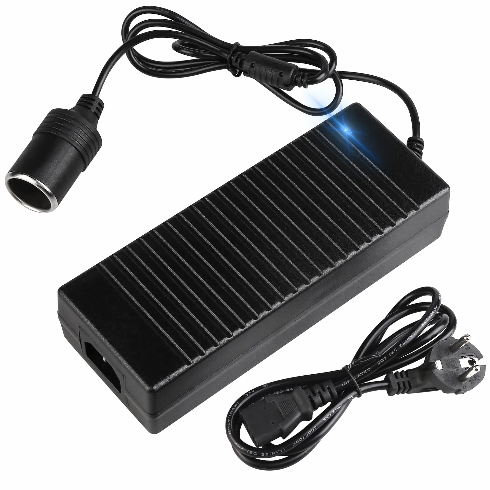 Zasilacz, zasilacz AC na DC, adapter 220 V na 12 V, adapter do zapalniczki samochodowej do przenośnej chłodnicy, konwerter prądu
