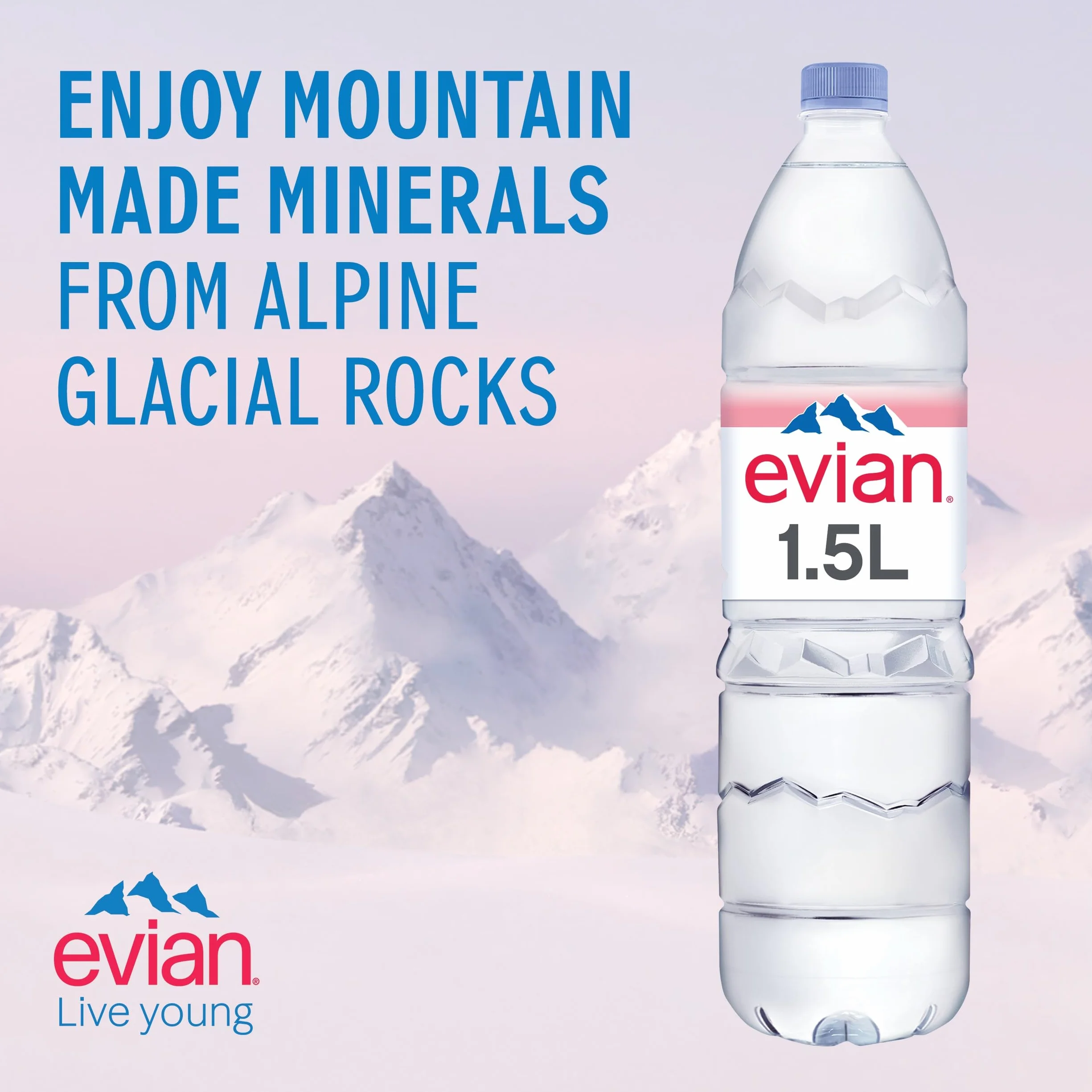 Evian Naturalna woda mineralna, 1,5 l (6 sztuk)
