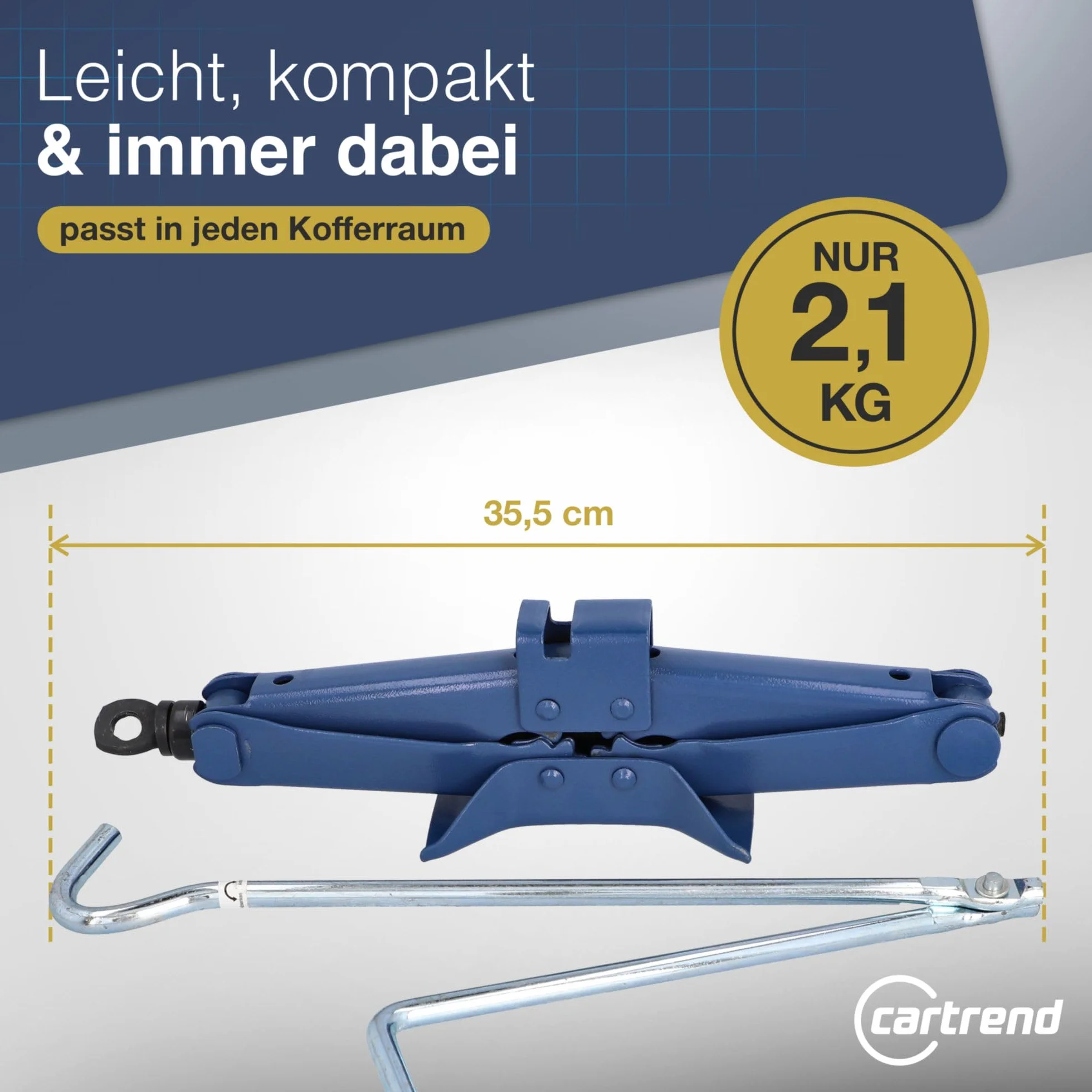 Cartrend 10929 Scherenwagenheber Cartrend 1000 kg