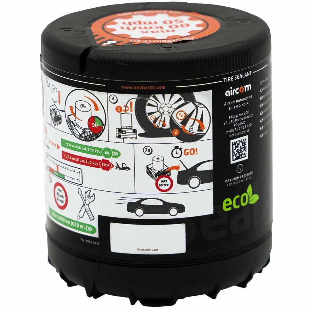 Aircom Tire Mobility Kit with Spare Bottle 350 ml