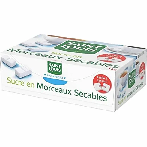 Saint Louis Sucre En Morceaux Sécables 1 kg (lot de 3)