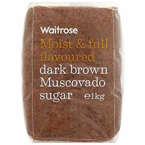 Waitrose Cukier Muscovado Ciemnobrązowy 1 kg