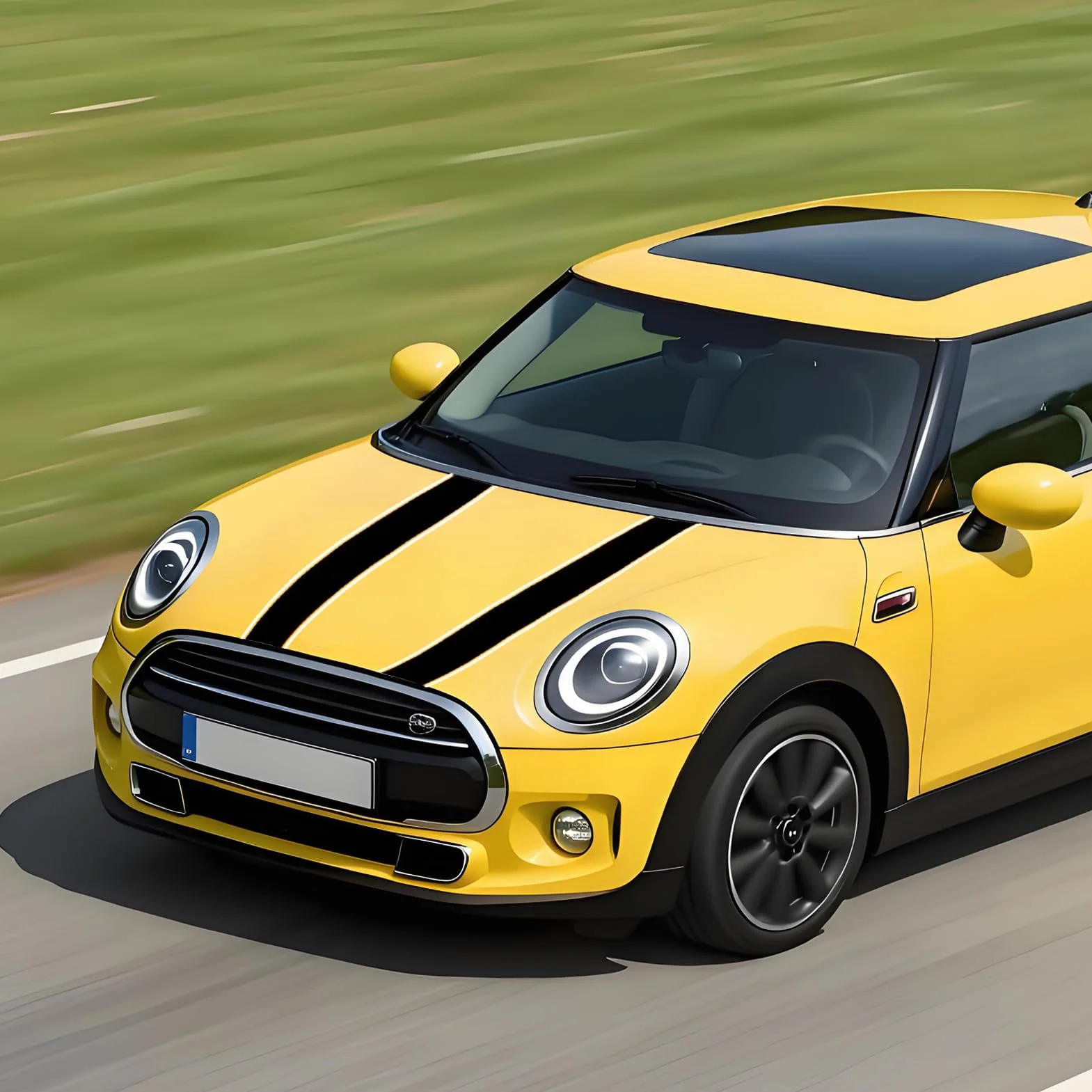 1 para fajnych naklejek na maskę, paski wyścigowe, wodoodporna winylowa naklejka na maskę samochodu, zmodyfikowana pokrywa silnika, naklejka, akcesoria samochodowe do Mini Cooper R56 R55 R53 R50 R60