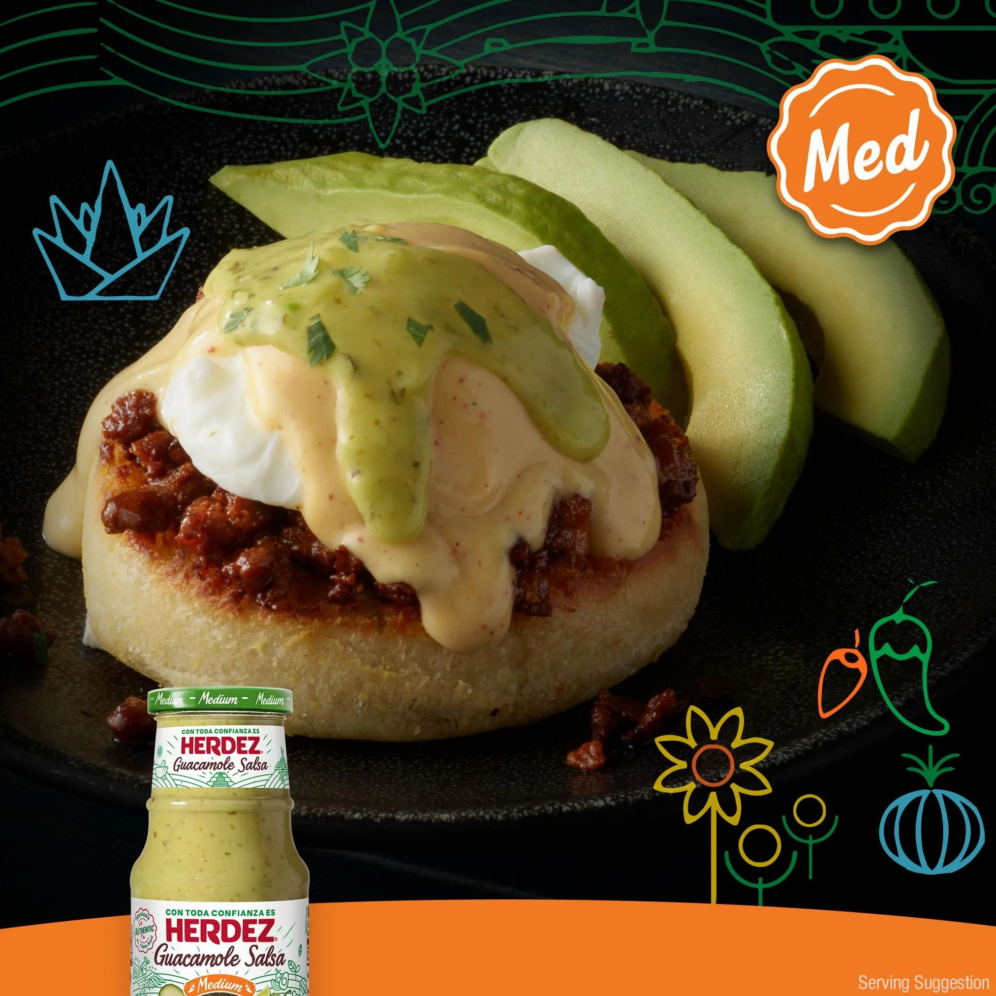 Herdez Guacamole Salsa Med 15,7 Oz