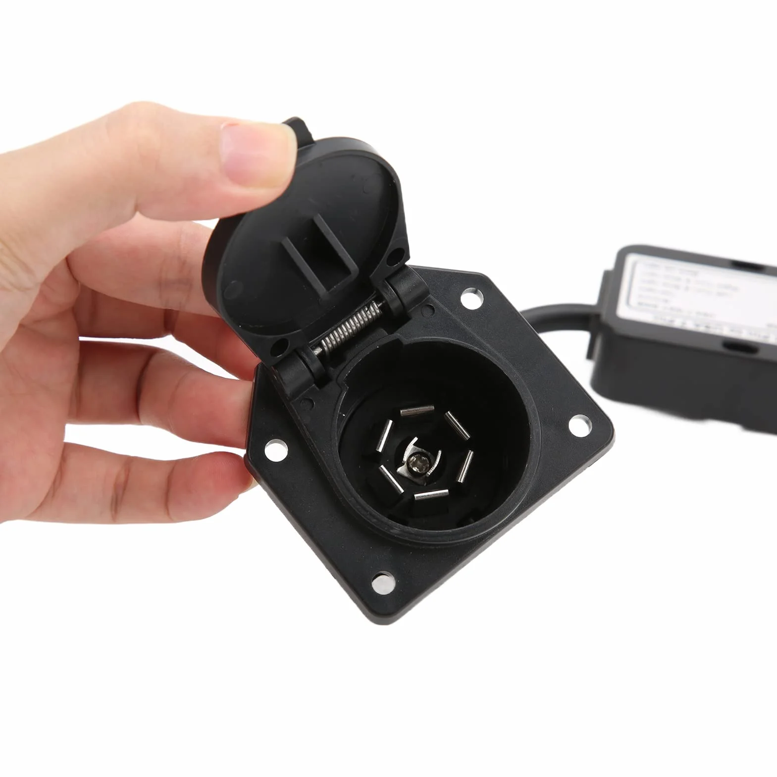 Adapter przyczepy EU 13-pin do US 7-styk, konwerter światła przyczepy