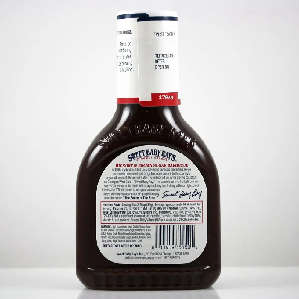 Sweet Baby Ray's Sos BBQ Hickory Brown Sugar 510 g