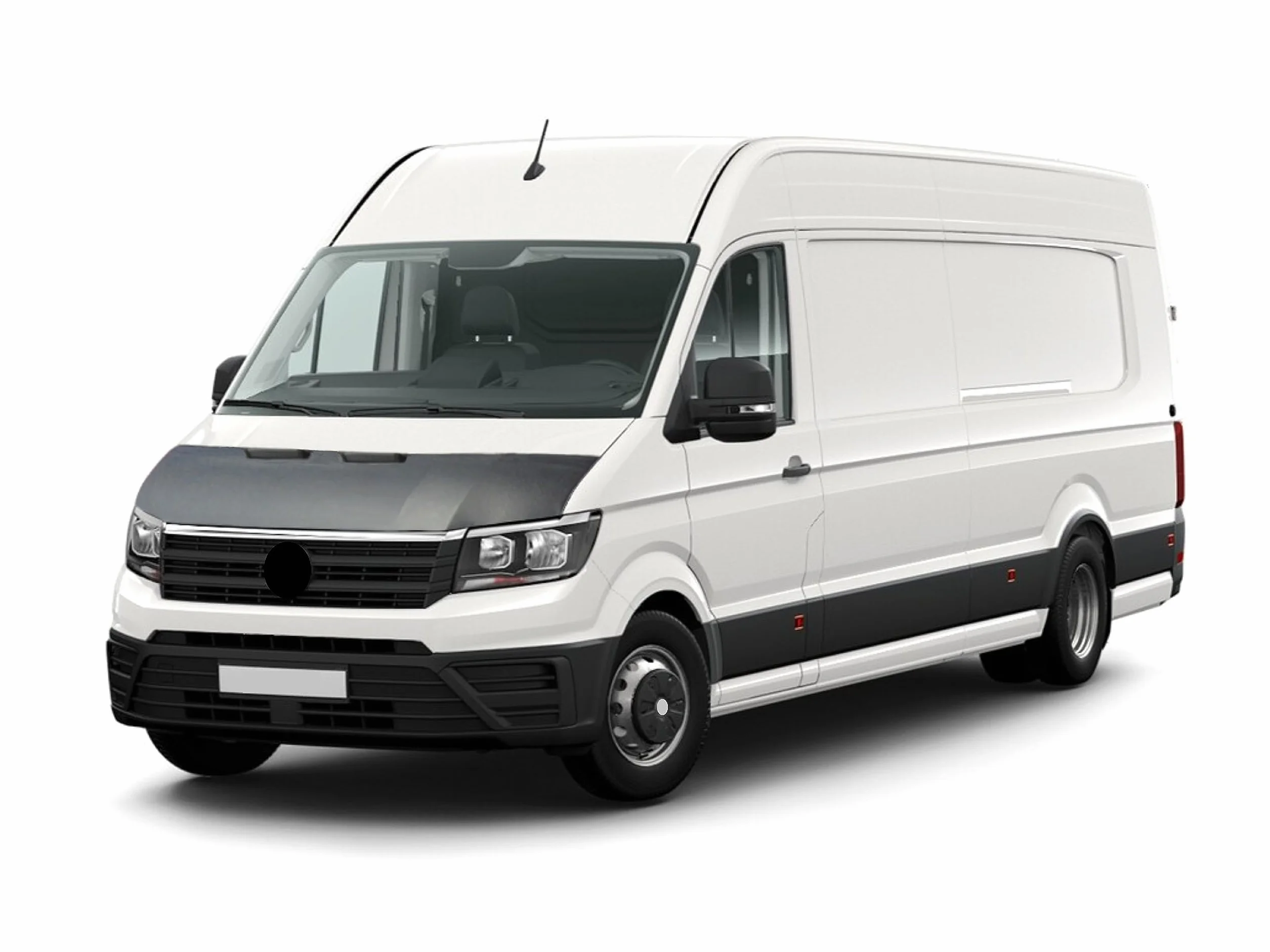 Auto-Bra AB3-00429 osłona maski pasuje do VW Volkswagen Crafter - MAN TGE od 2017, Czarny (Black), Ochrona przed deszczem i owadami, Front